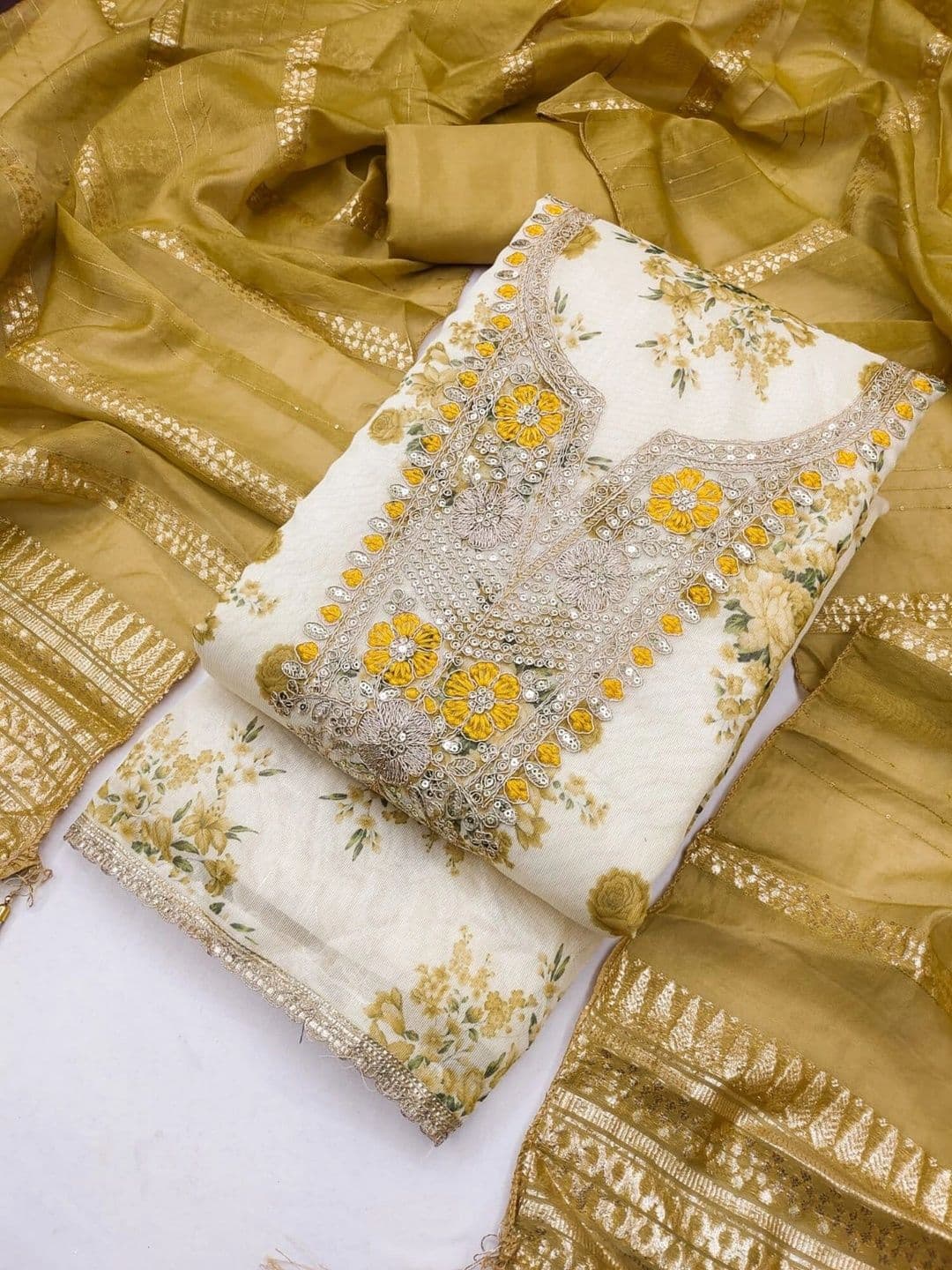 TAVAS Printed Unstitched Dress Material thumbnail 6
