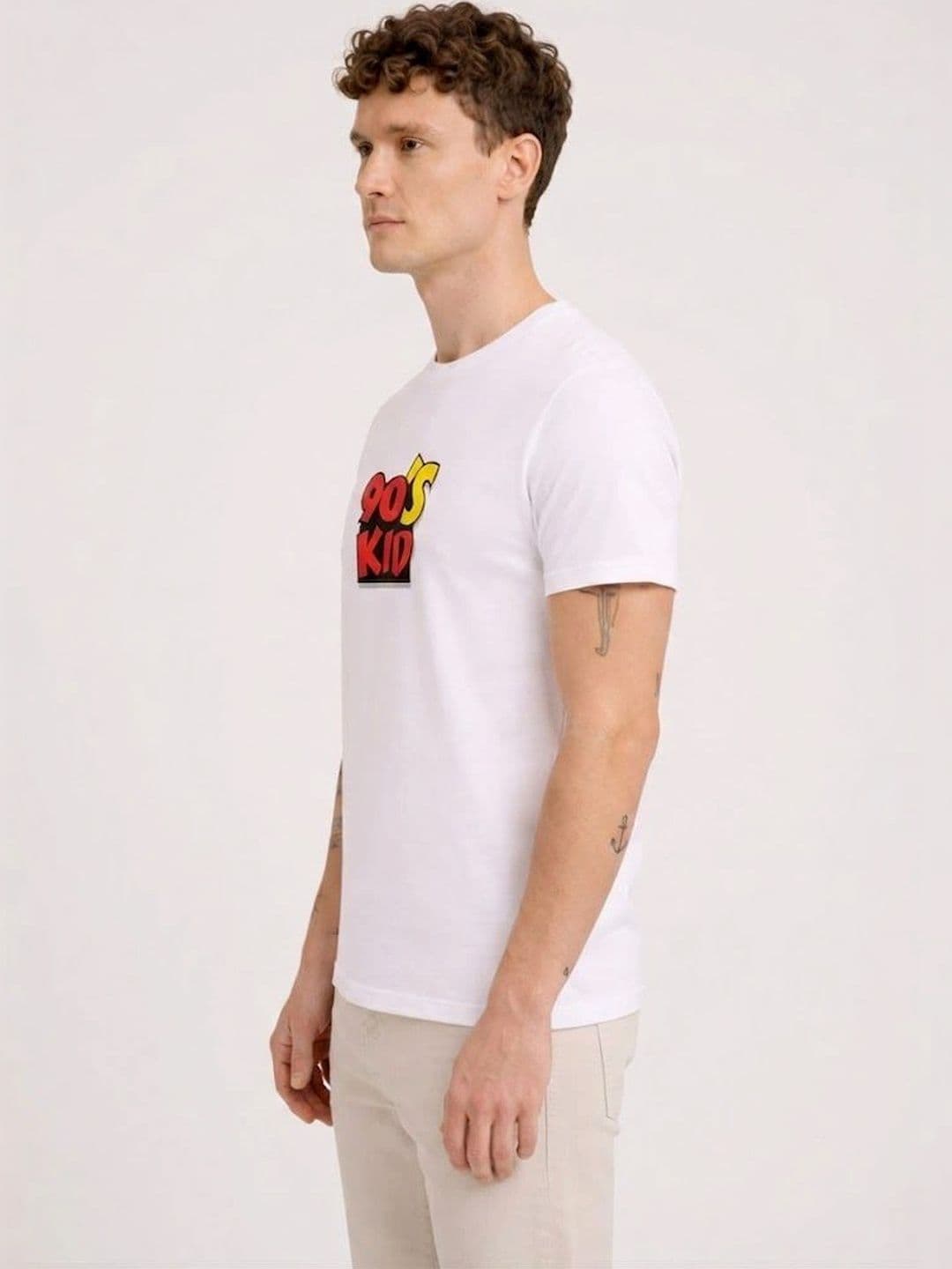BAESD Men Typography Printed T-shirt thumbnail 2