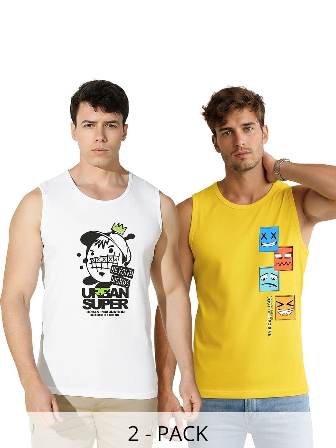 MINISTRY OF FRIENDS Men Pack of 2 Cotton Printed T-shirt - view 1