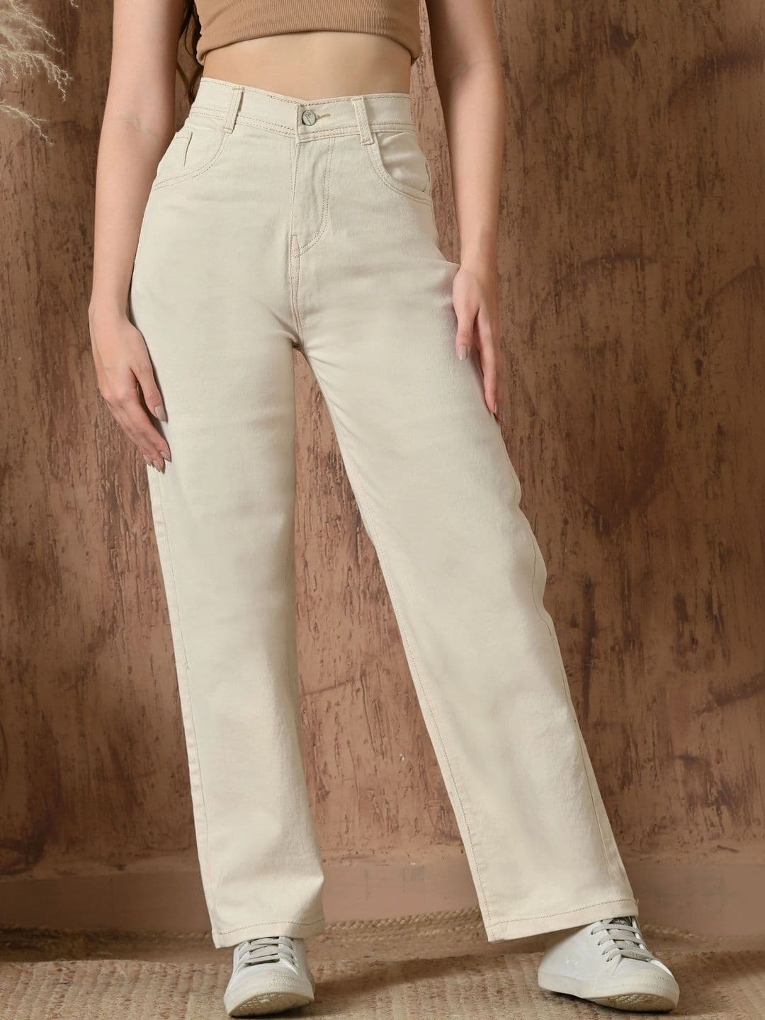 Mast & Harbour Women Classic Regular Fit Mid-Rise Stretchable Jeans - view 1