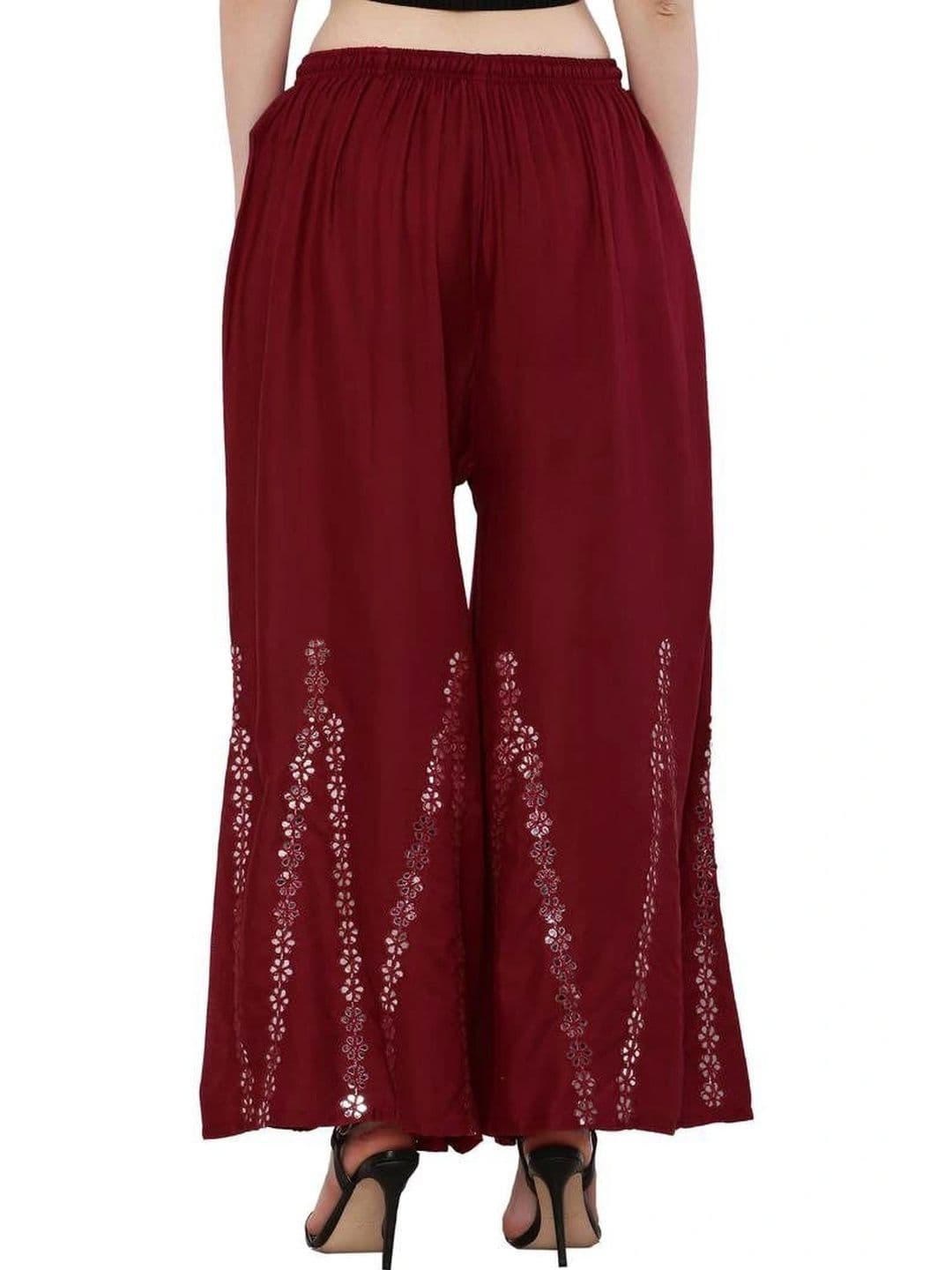 Meyara Women Embellished Knitted Ethnic Palazzos thumbnail 4