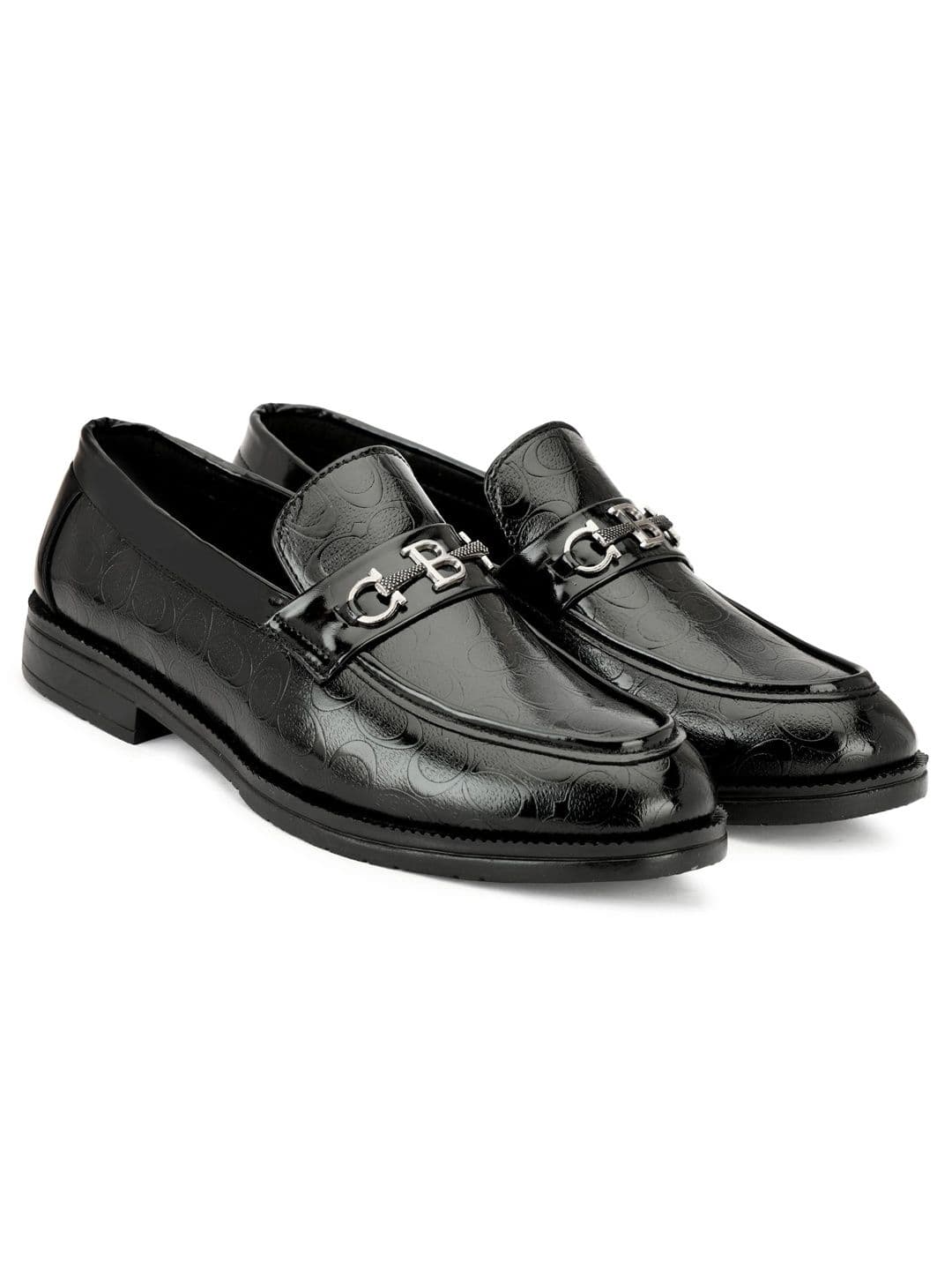 INKLENZO Men Textured Round Toe Formal Loafers thumbnail 5