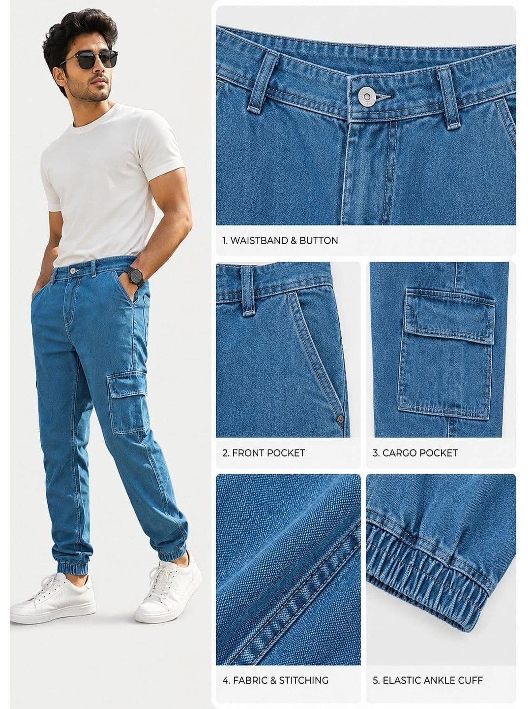 styhub Men Relaxed Fit Mid-Rise Jeans thumbnail 4