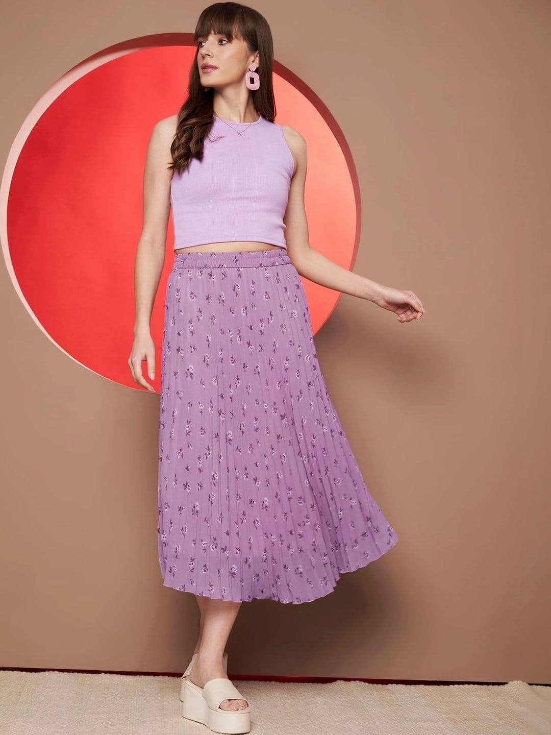 CORSICA Women Floral Micro or Ditsy Print Midi Flared Skirt thumbnail 2