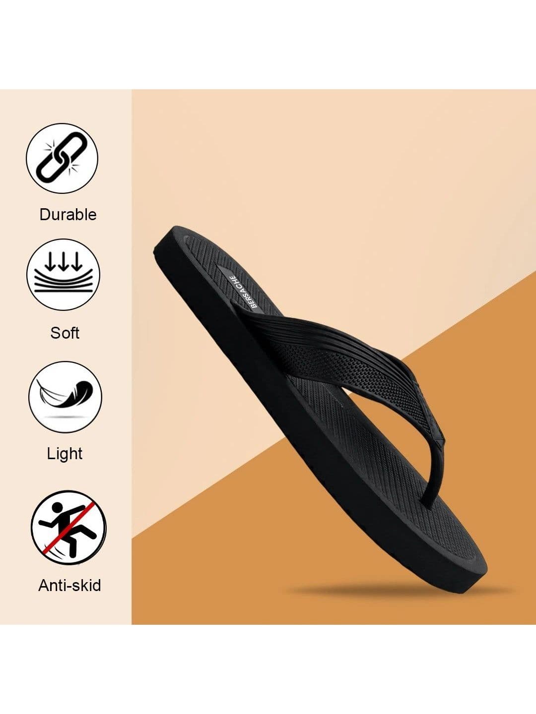 BERSACHE Men Thong Flip-Flops thumbnail 7