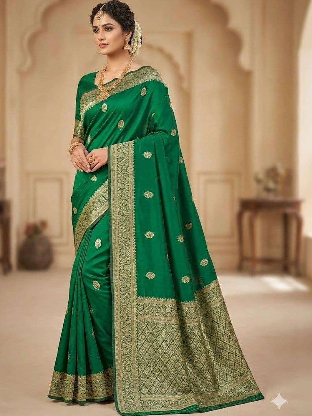 Tapasvi Clothing Zari Art Silk Banarasi Saree - view 1