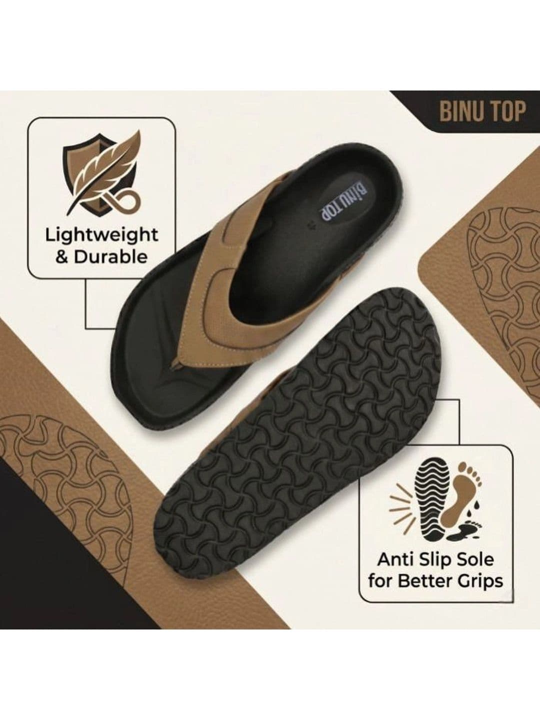BINUTOP Men Comfort Sandals thumbnail 6