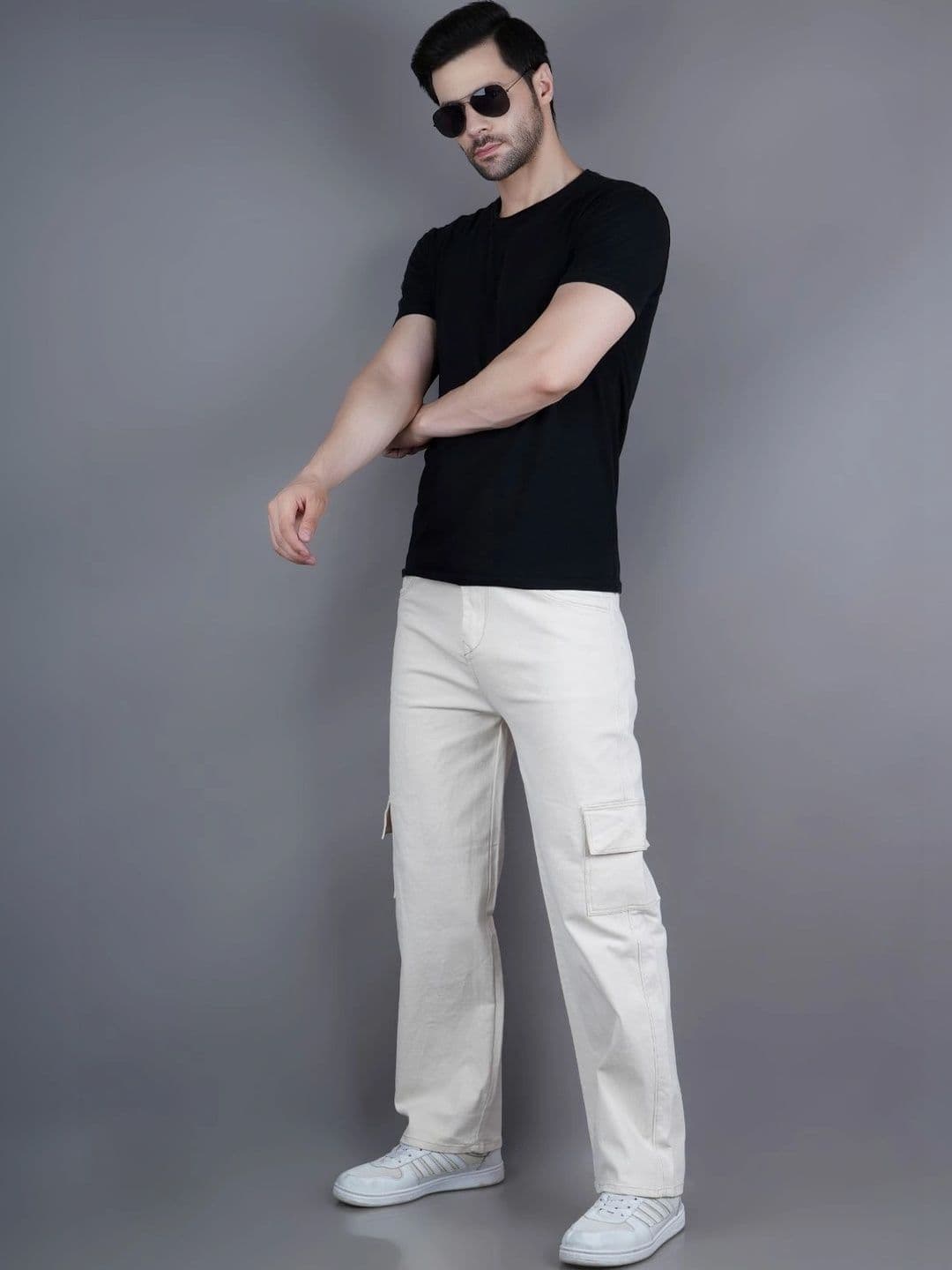 Metronaut Men Classic Relaxed Fit Mid-Rise Stretchable Jeans thumbnail 4