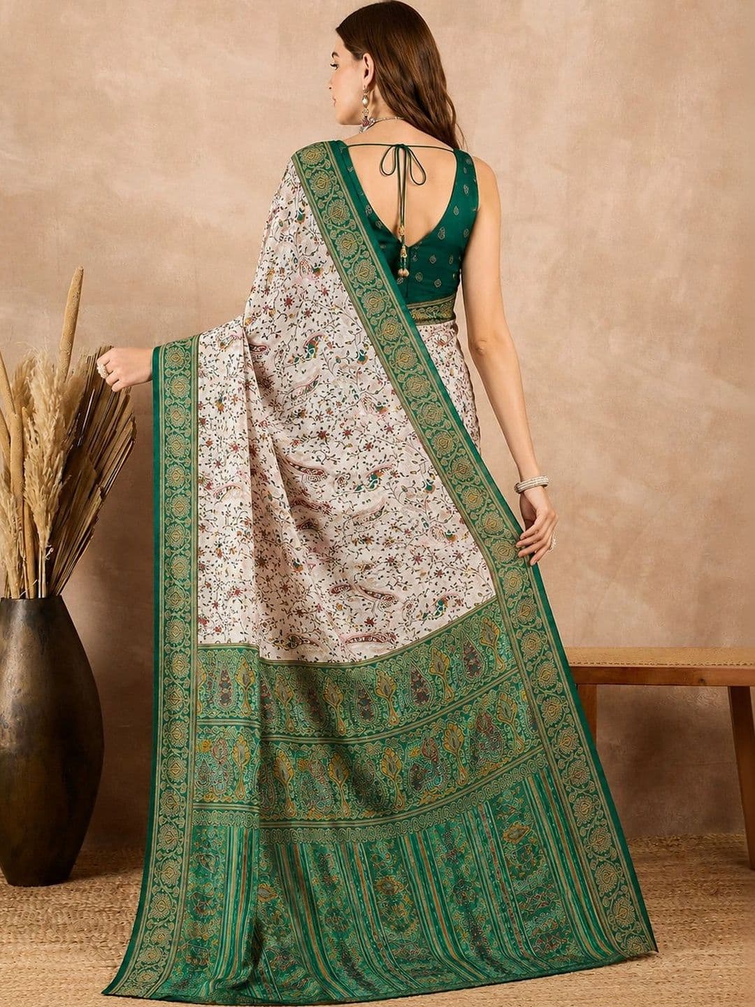 SANJANA  SILK SANJANA SILK Paisley Zari Silk Blend Paithani Saree thumbnail 4