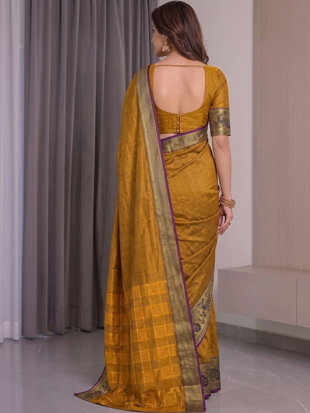 BOLOKA Woven Design Designer Narayan Peth Saree thumbnail 2