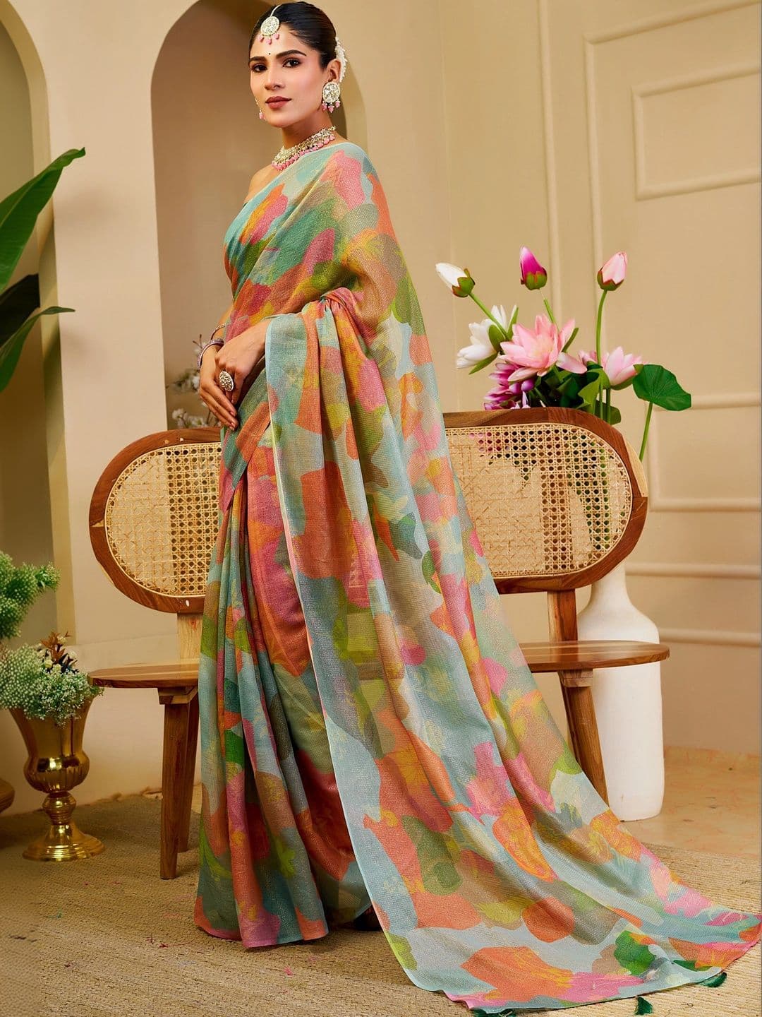SAIYAMORI Pure Cotton Saree thumbnail 6