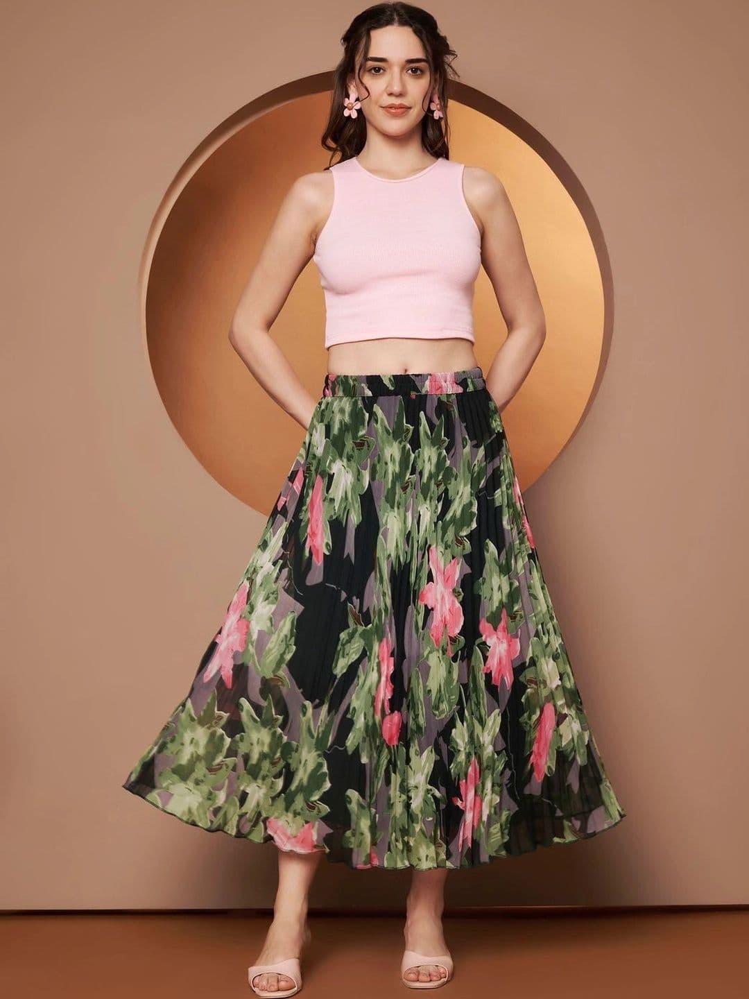 CORSICA Women Floral Midi Flared Skirt thumbnail 6