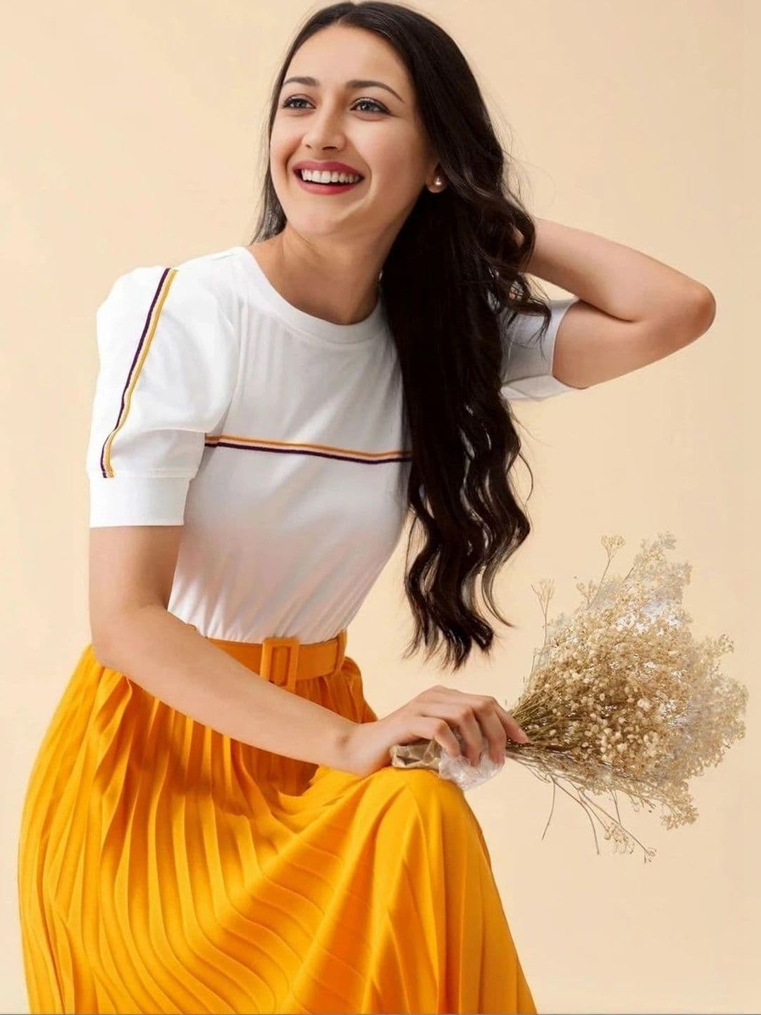 DressBerry Colourblocked Crepe A-Line Midi Dress thumbnail 6