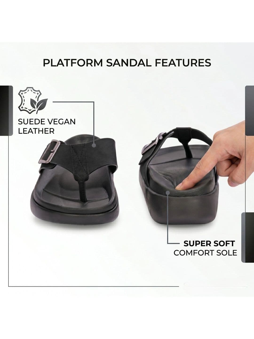 BINUTOP Men Comfort Sandals thumbnail 6