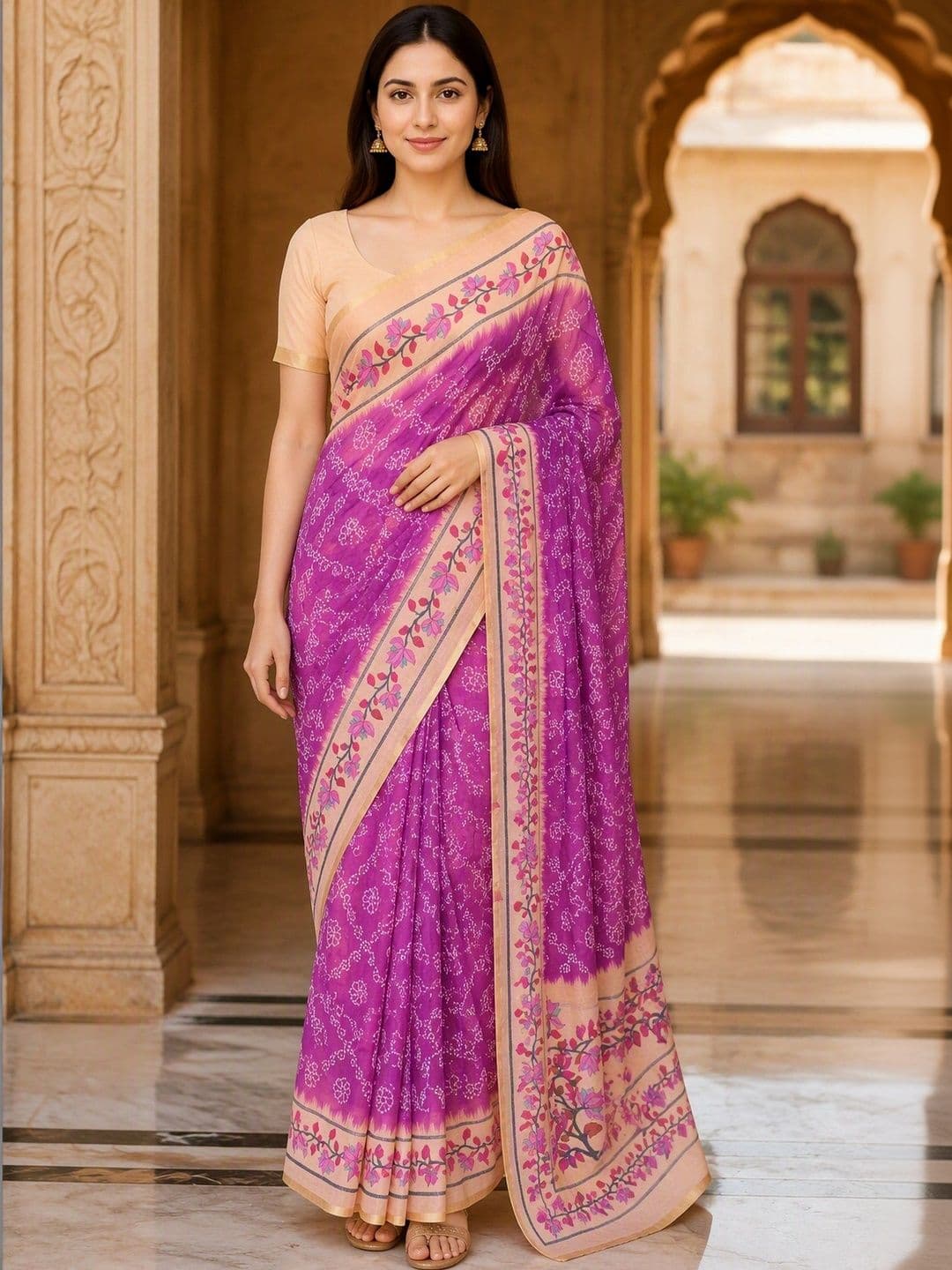 Saatika Bandhani Saree thumbnail 6