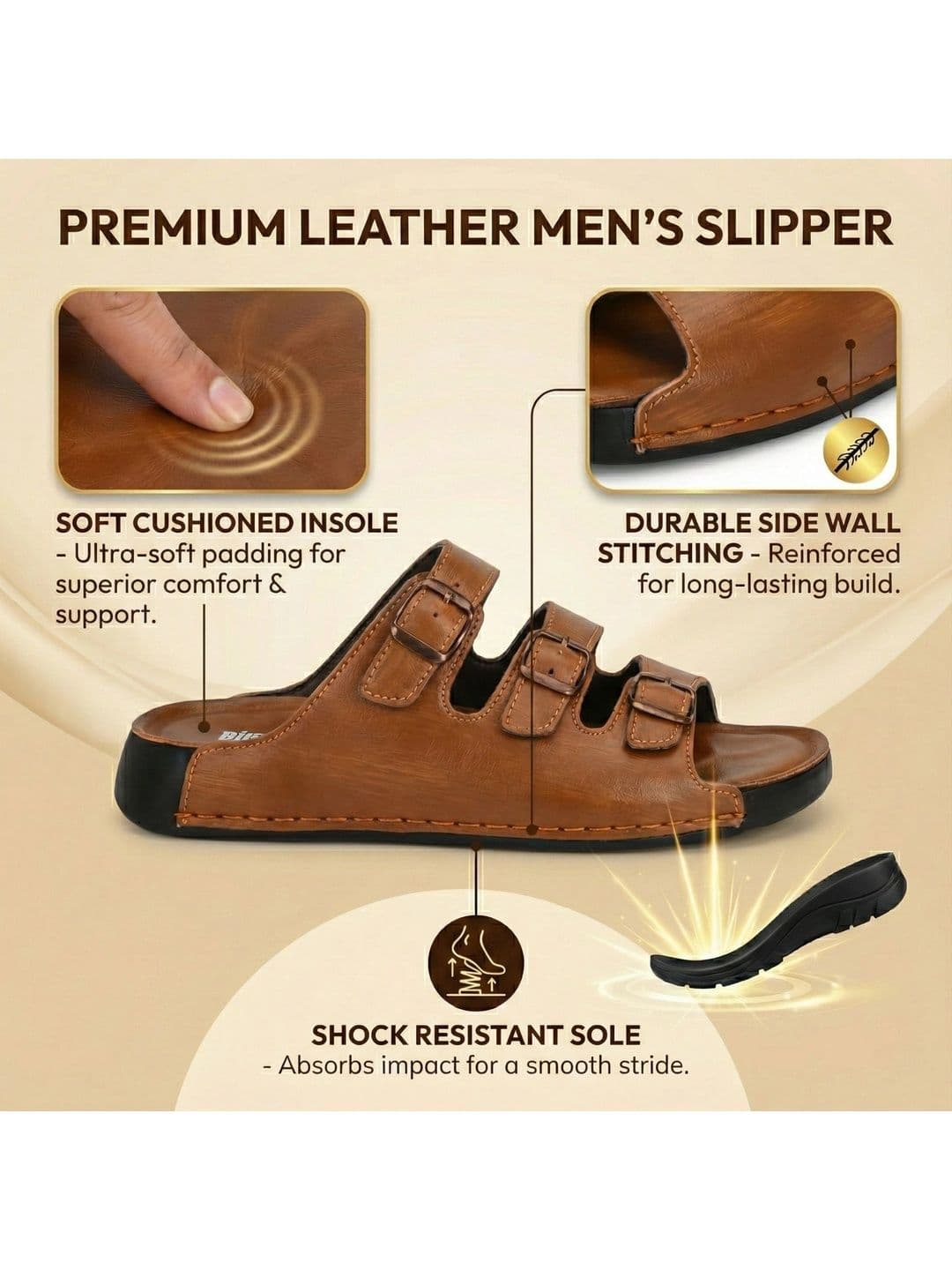 BINUTOP Men Comfort Sandals thumbnail 2