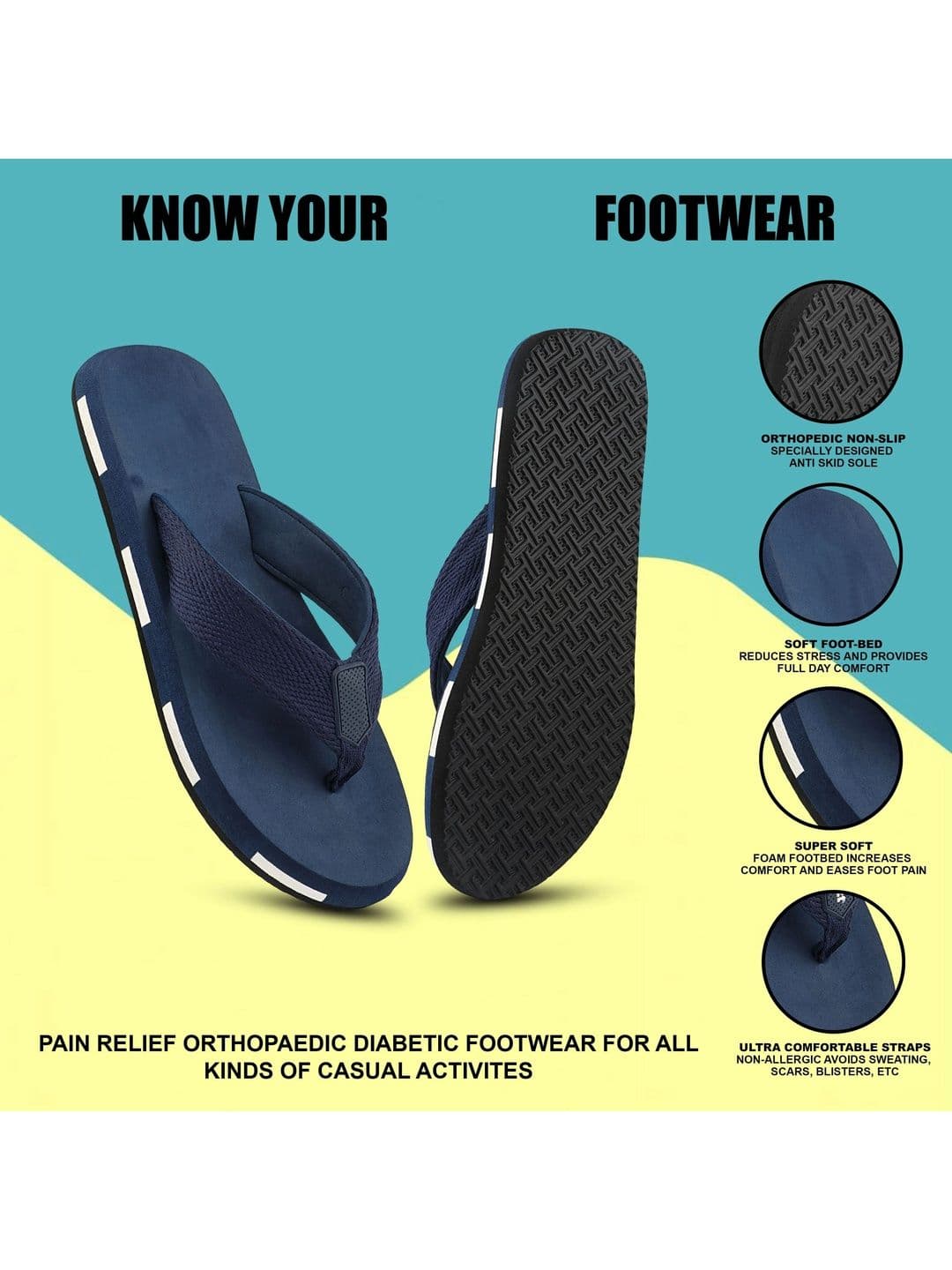 Roadster Men Rubber Thong Flip-Flops thumbnail 3