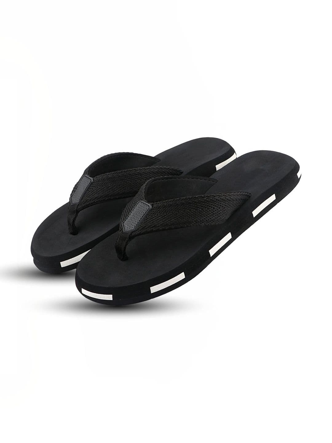 Roadster Men Striped Rubber Thong Flip-Flops thumbnail 2