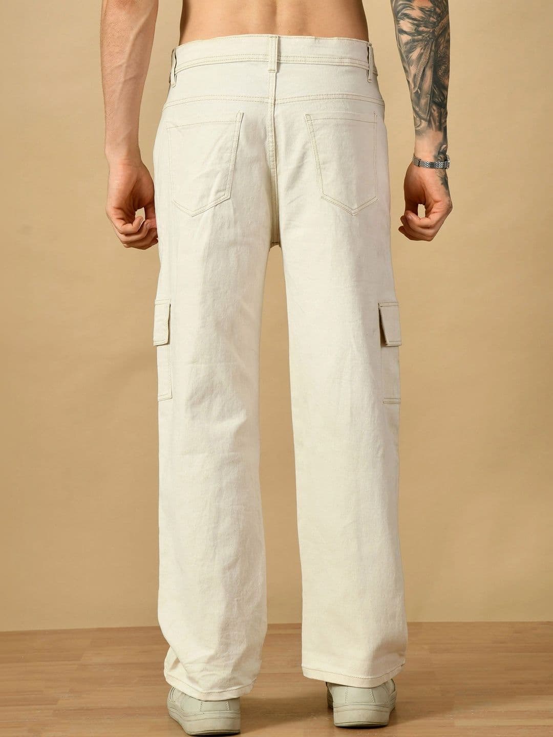Metronaut Men Classic Relaxed Fit Denim Mid-Rise Stretchable Jeans thumbnail 3