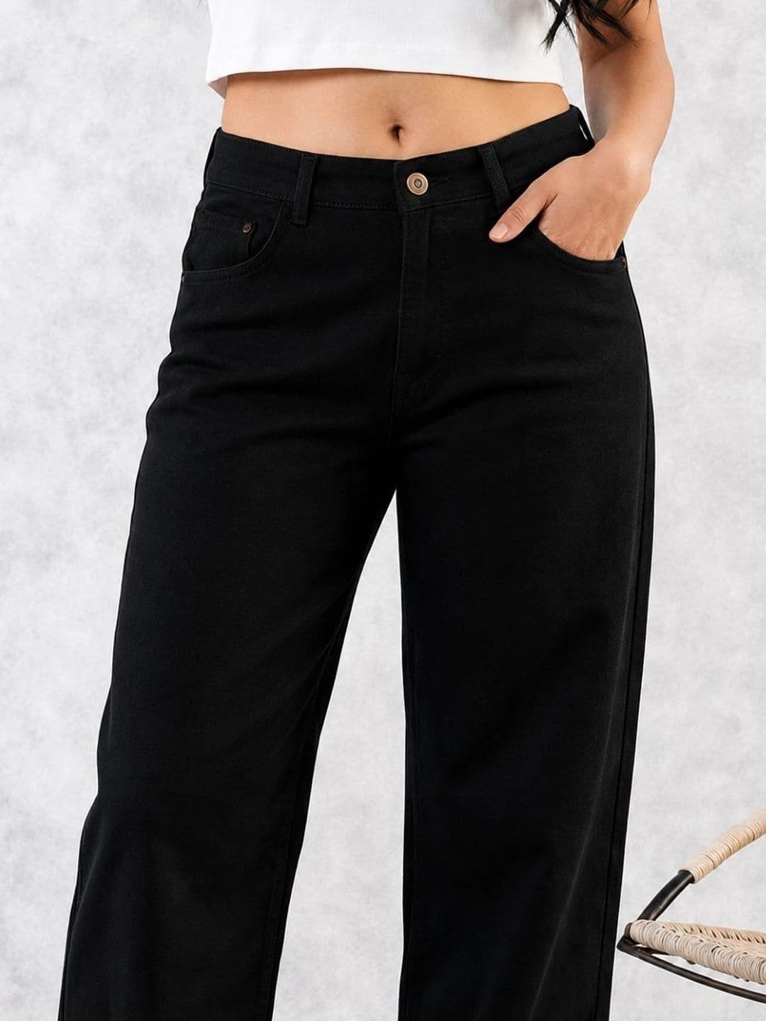 Encrypt Women Classic Relaxed Fit Mid-Rise Stretchable Jeans thumbnail 5