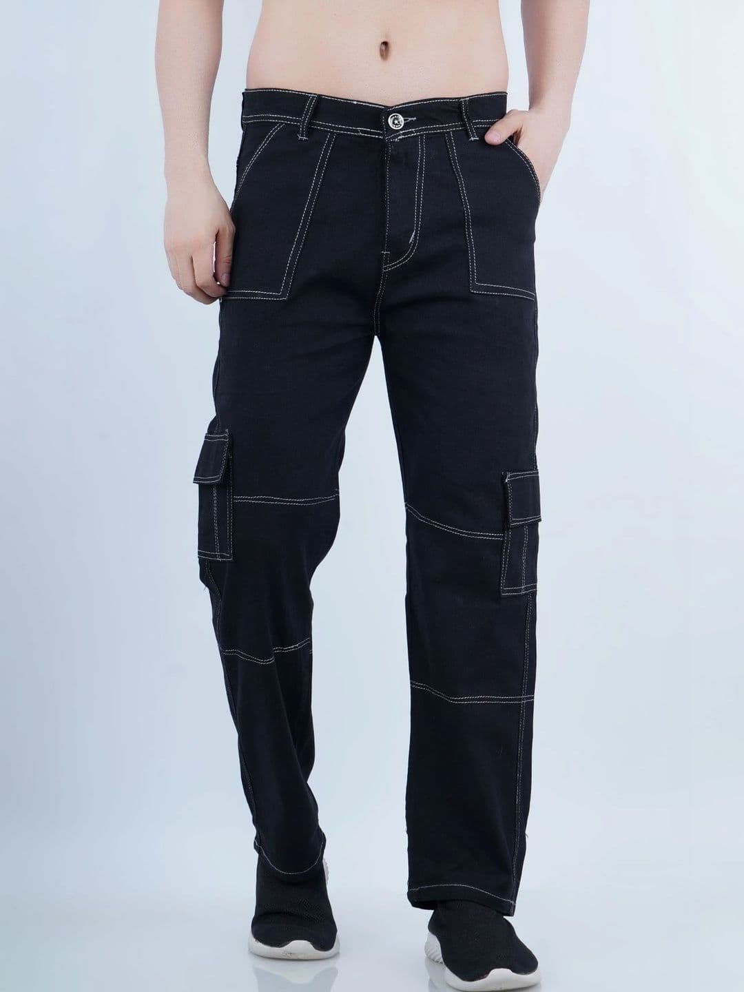 R.Code by The Roadster Life Co. Men Classic Relaxed Fit Mid-Rise Stretchable Jeans - view 1