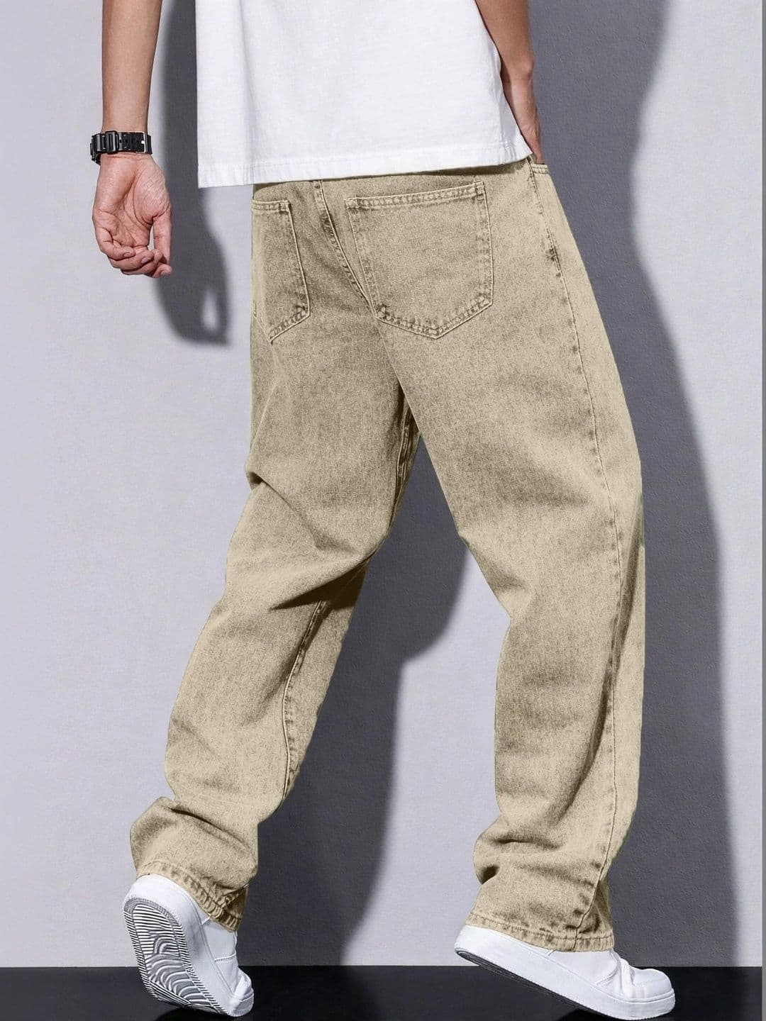 PLUS 91 Men Smart Straight Fit Mid-Rise Jeans thumbnail 4