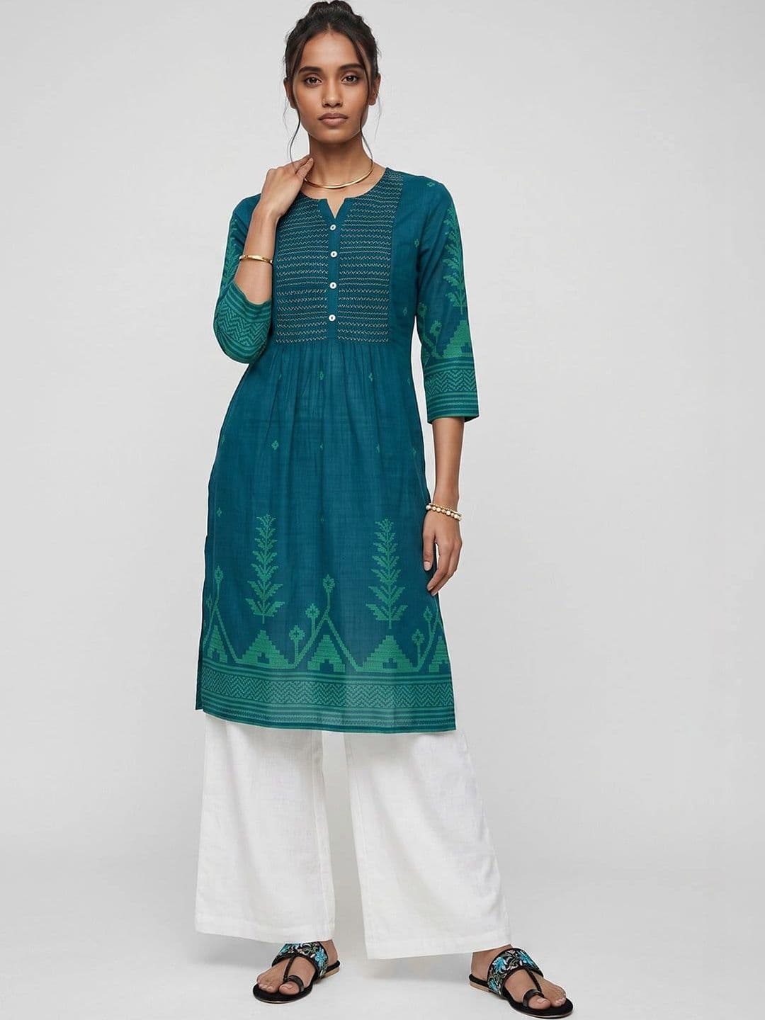 max Women Ethnic Motifs Printed Indie Prints Kurta thumbnail 4