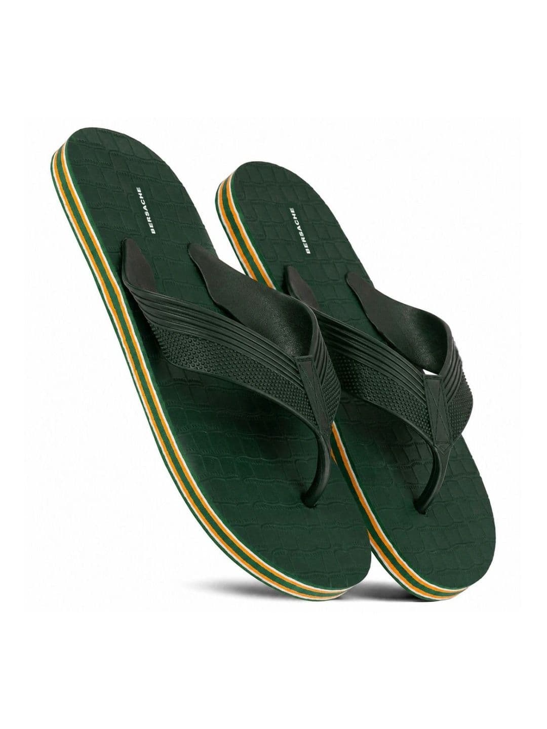 BERSACHE Men Striped Thong Flip-Flops thumbnail 3