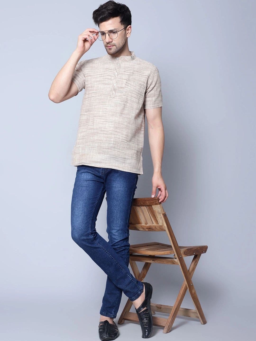 Latest Chikan Garments Men Khadi Kurta thumbnail 5