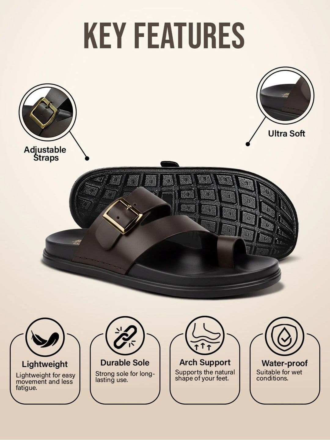 Bruton Men Comfort Sandals thumbnail 5