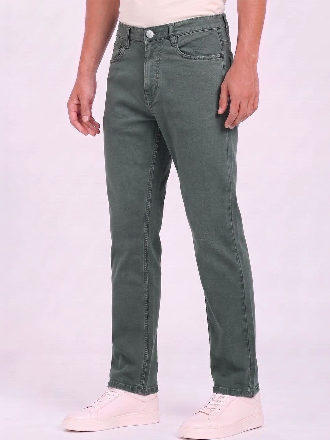THUNDER JEANS Men Regular Fit Mid-Rise Stretchable Jeans - view 1