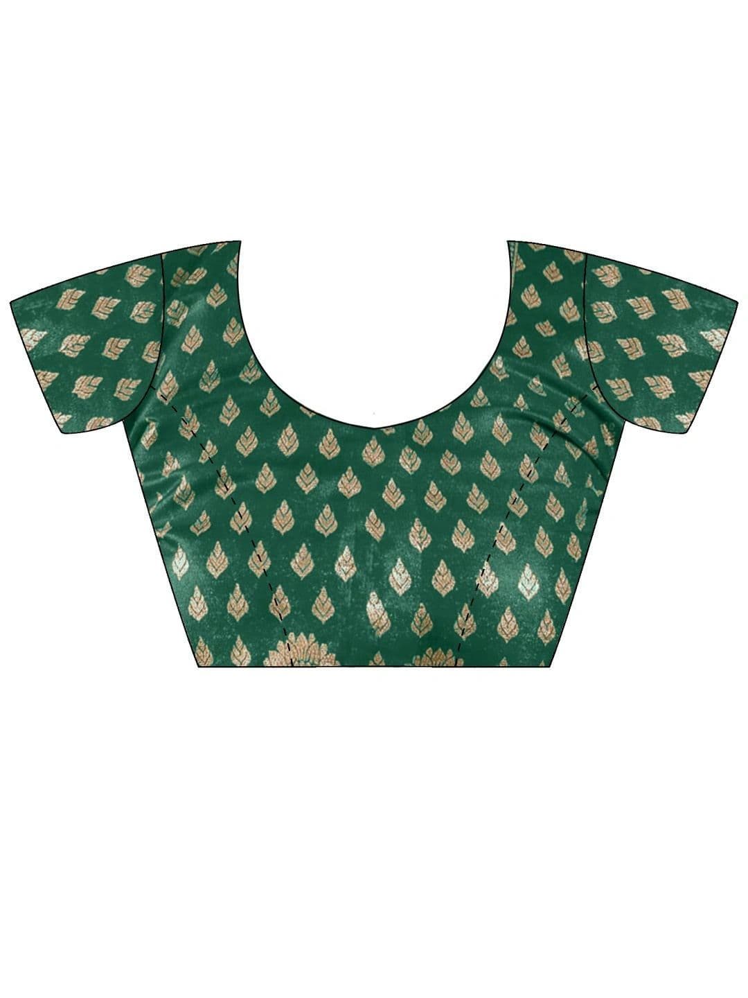 Sangria Tie and Dye Silk Blend Designer Block Print Saree thumbnail 7