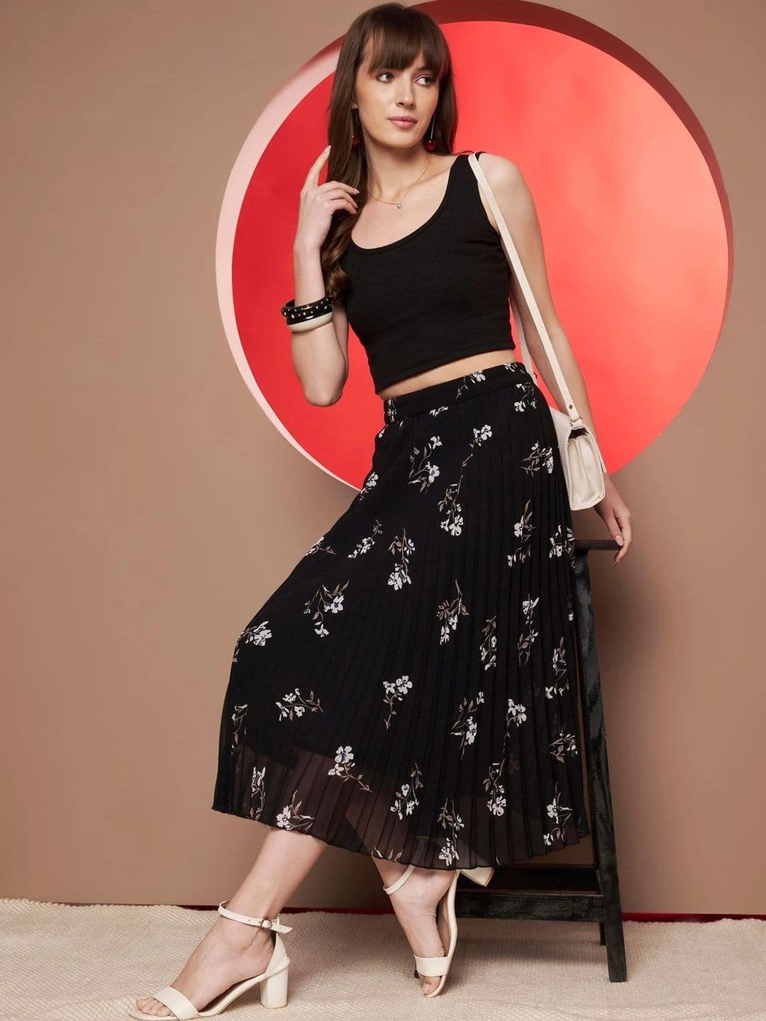 CORSICA Women Floral Midi Flared Skirt thumbnail 6