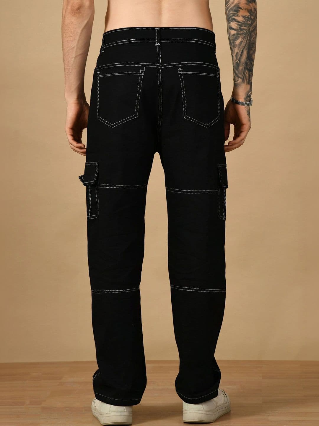 Metronaut Men Classic Relaxed Fit Mid-Rise Stretchable Jeans thumbnail 3