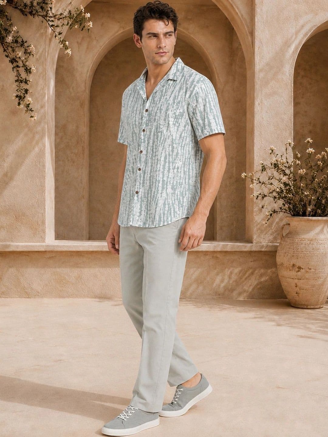 Anouk Men Printed Cotton Smart Casual Shirt thumbnail 5