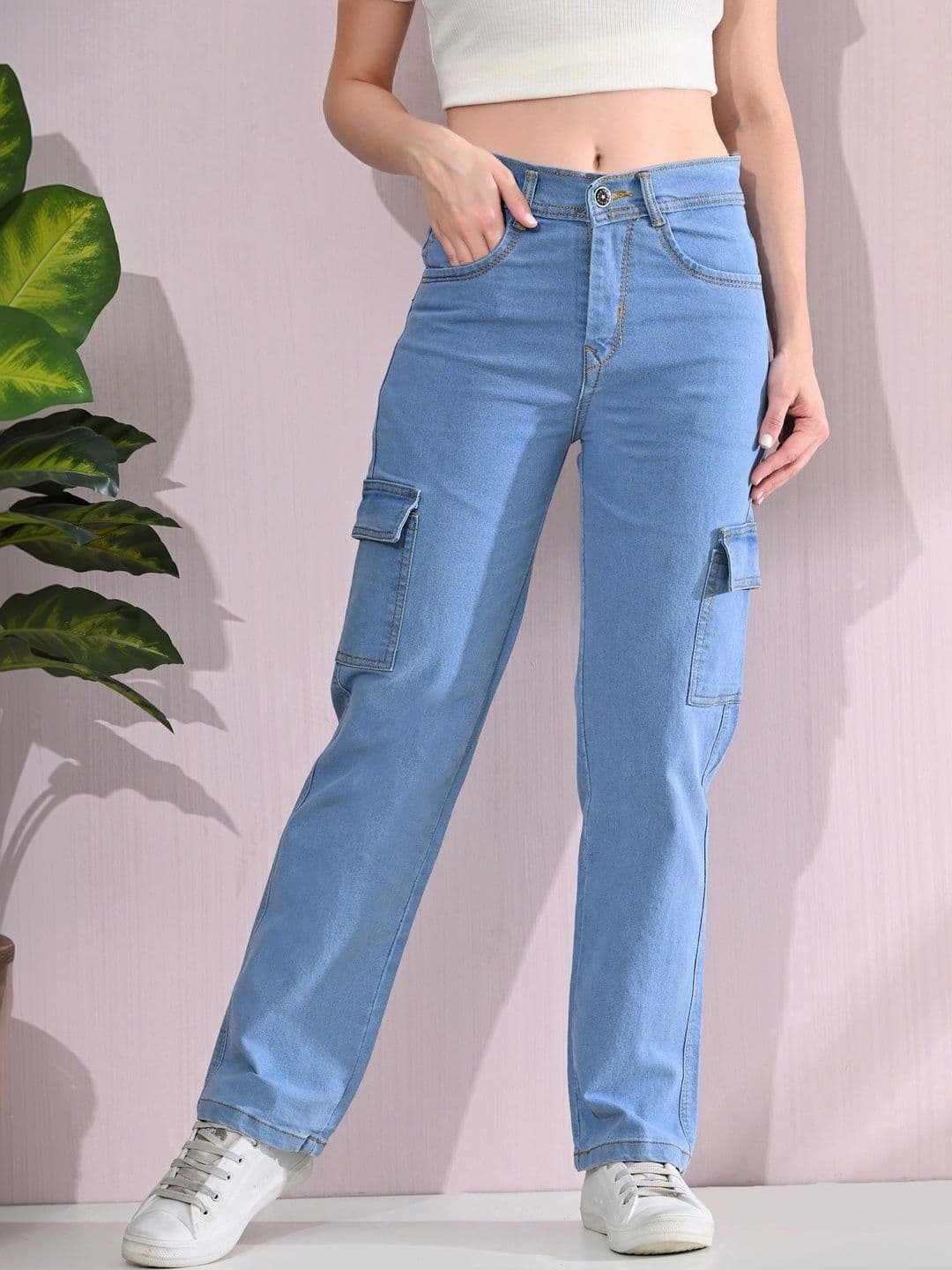 Encrypt Women Classic Regular Fit Mid-Rise Stretchable Jeans - view 1