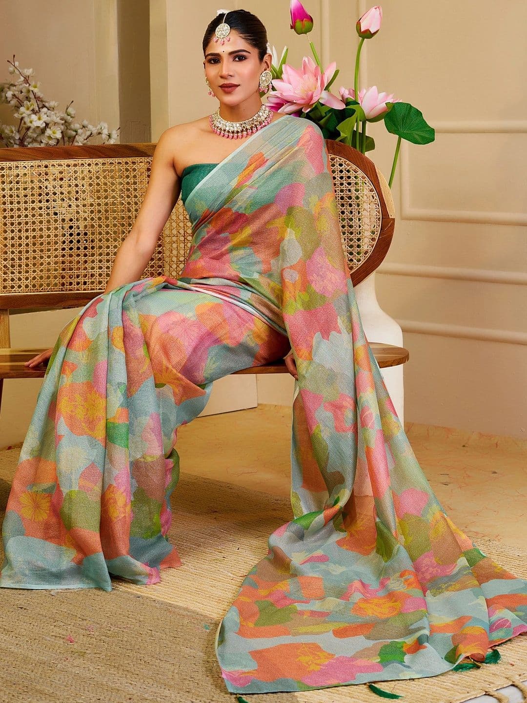 SAIYAMORI Pure Cotton Saree thumbnail 2