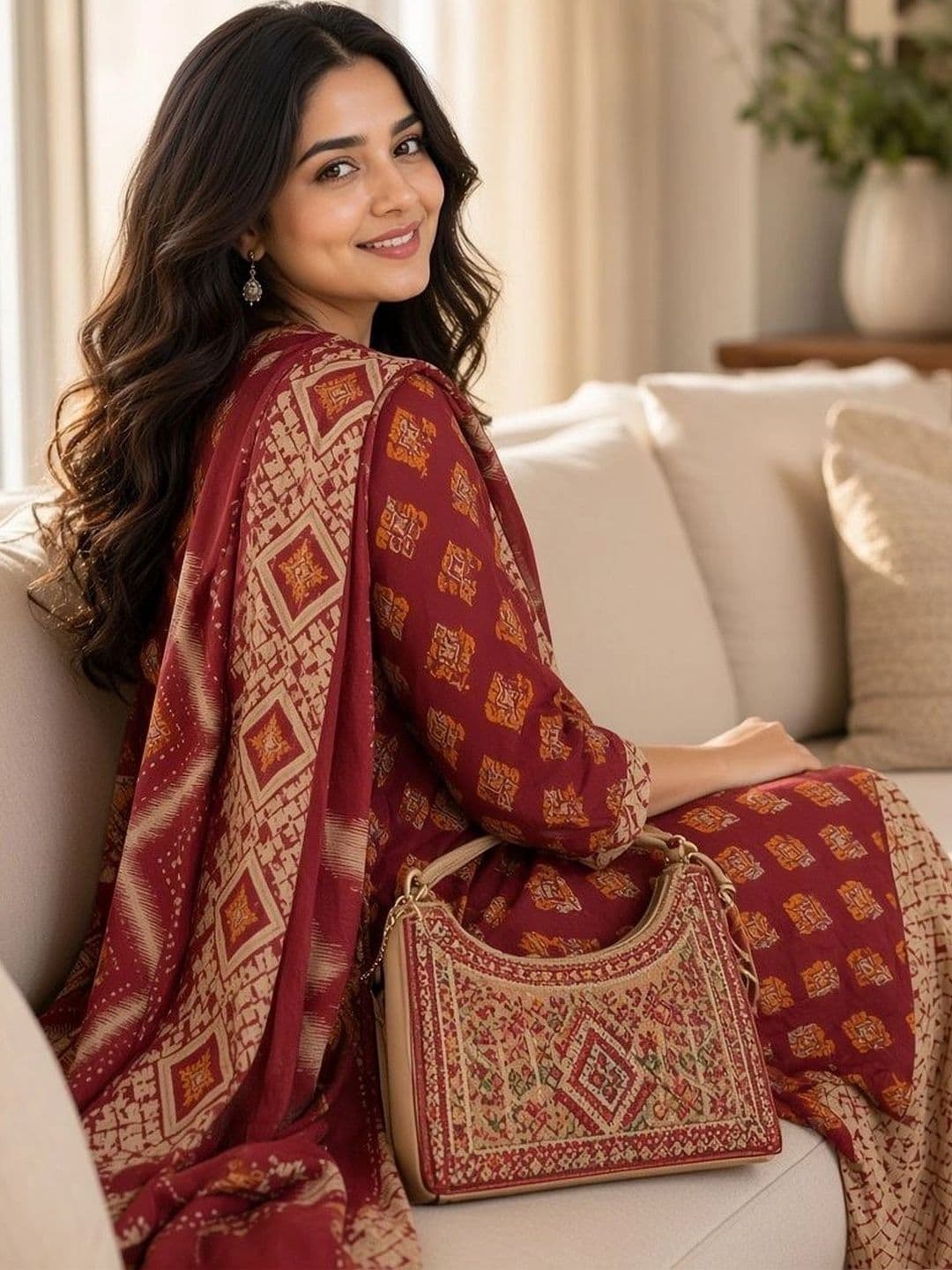 KALINI Women Ethnic Motifs Printed Regular Kurta with Patiala & With Dupatta thumbnail 3