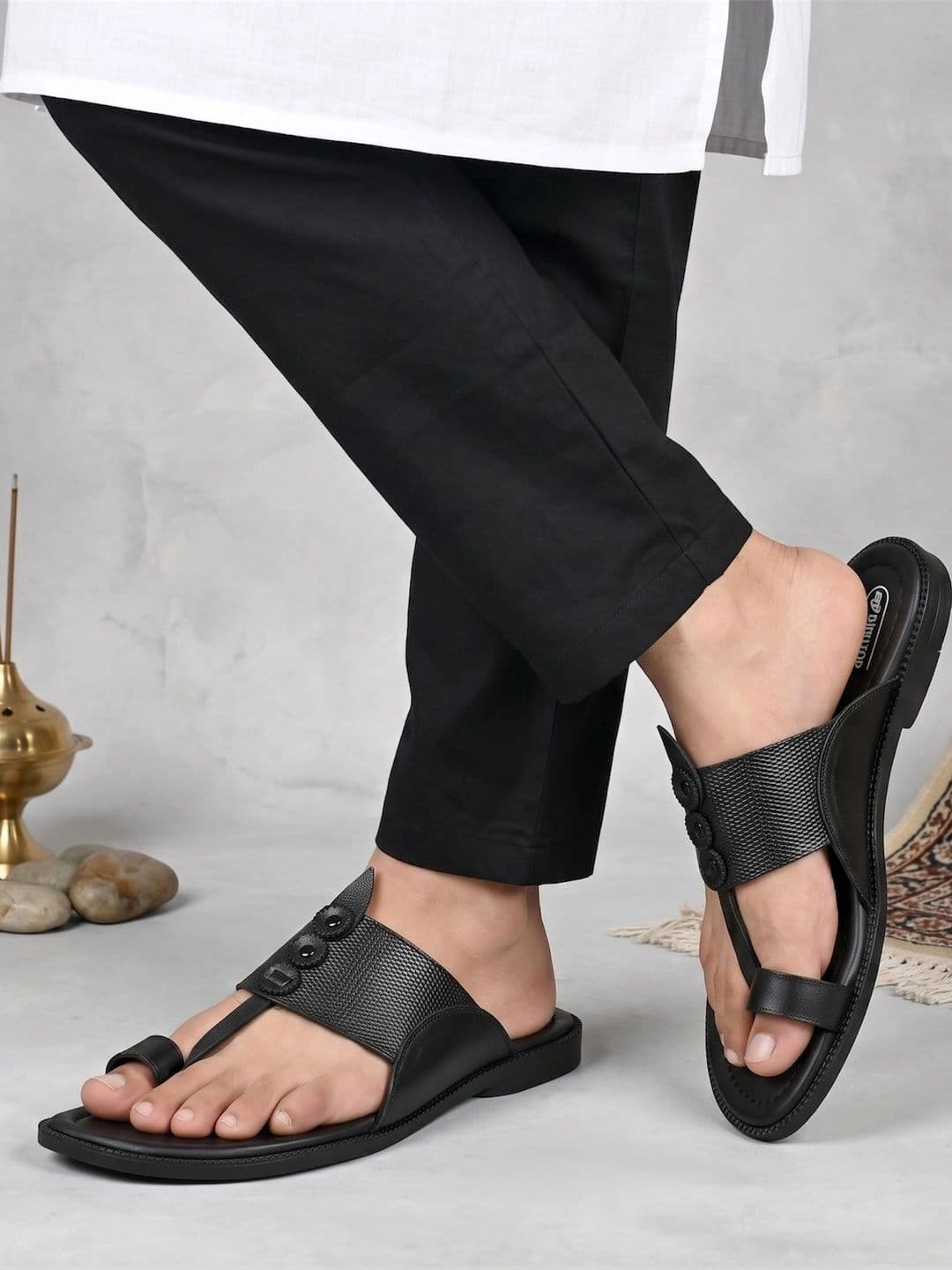 BINUTOP Men Leather Comfort Sandals - view 1