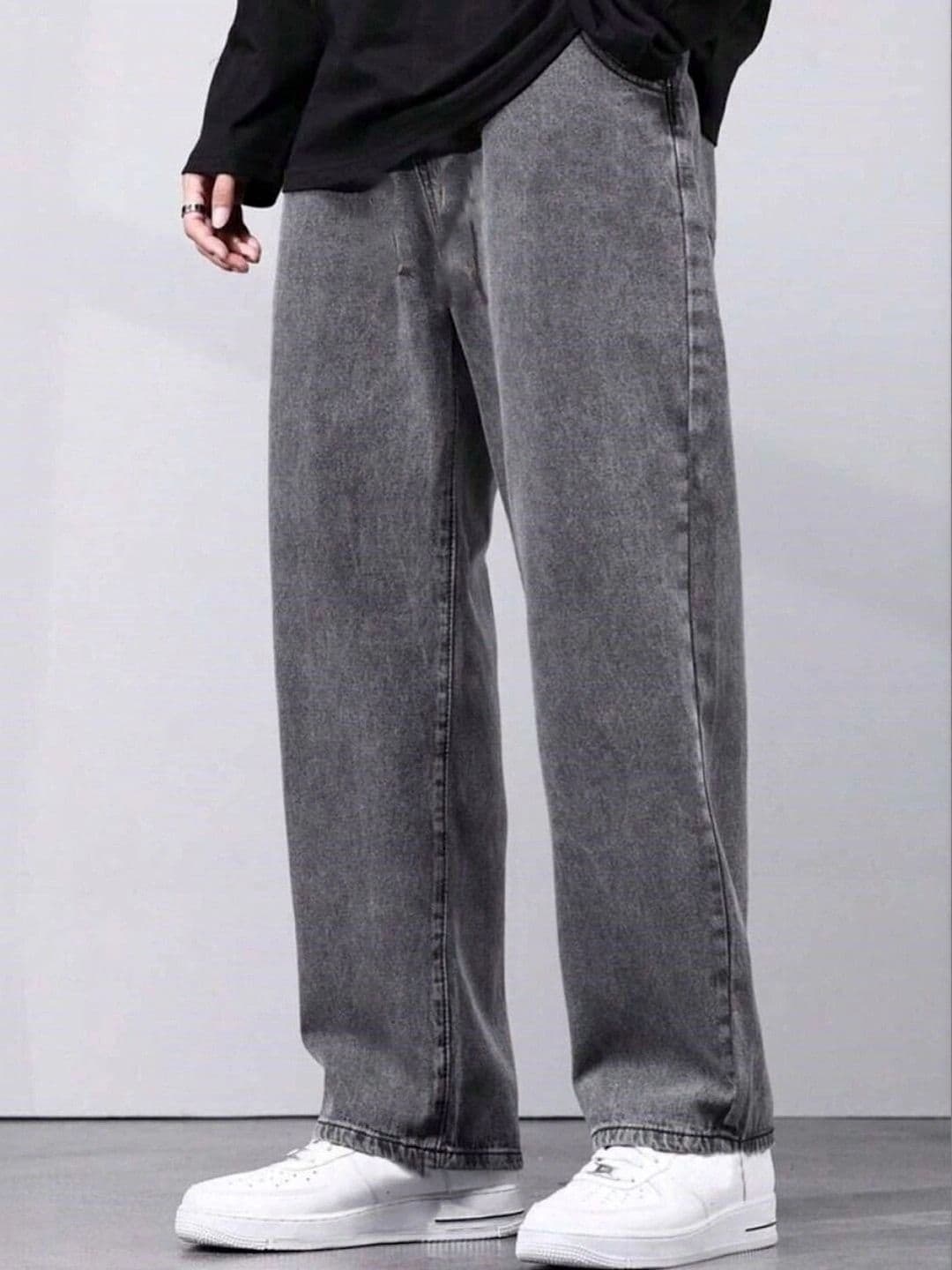 DENIM HAWK Men Classic Straight Fit Mid-Rise Stretchable Jeans - view 1
