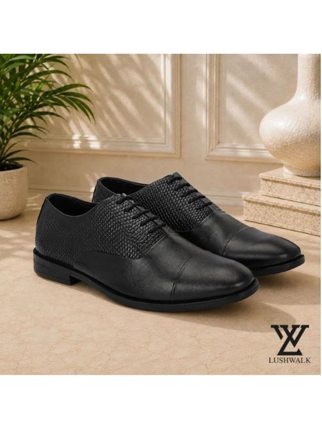 Lushwalk Men Leather Pointed-Toe Formal Shoes - view 1