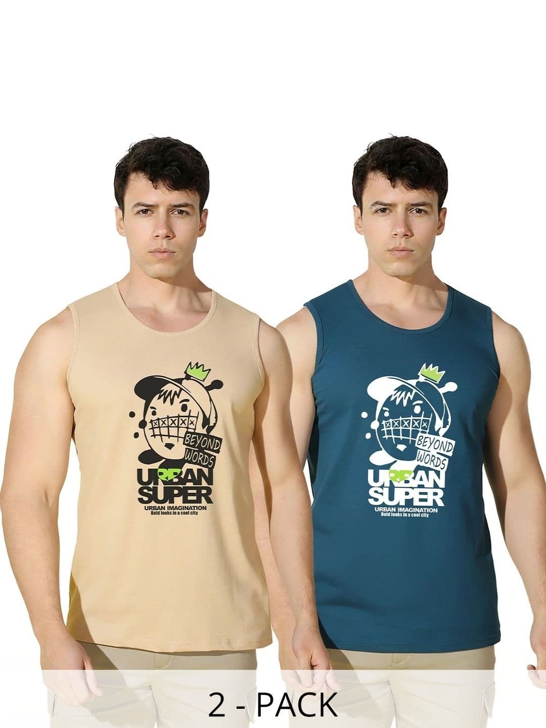 MINISTRY OF FRIENDS Men Pack of 2 Printed T-shirt - view 1