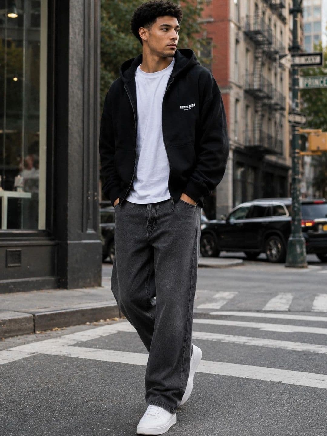 DENIM HAWK Men Classic Straight Fit Mid-Rise Stretchable Jeans - view 1