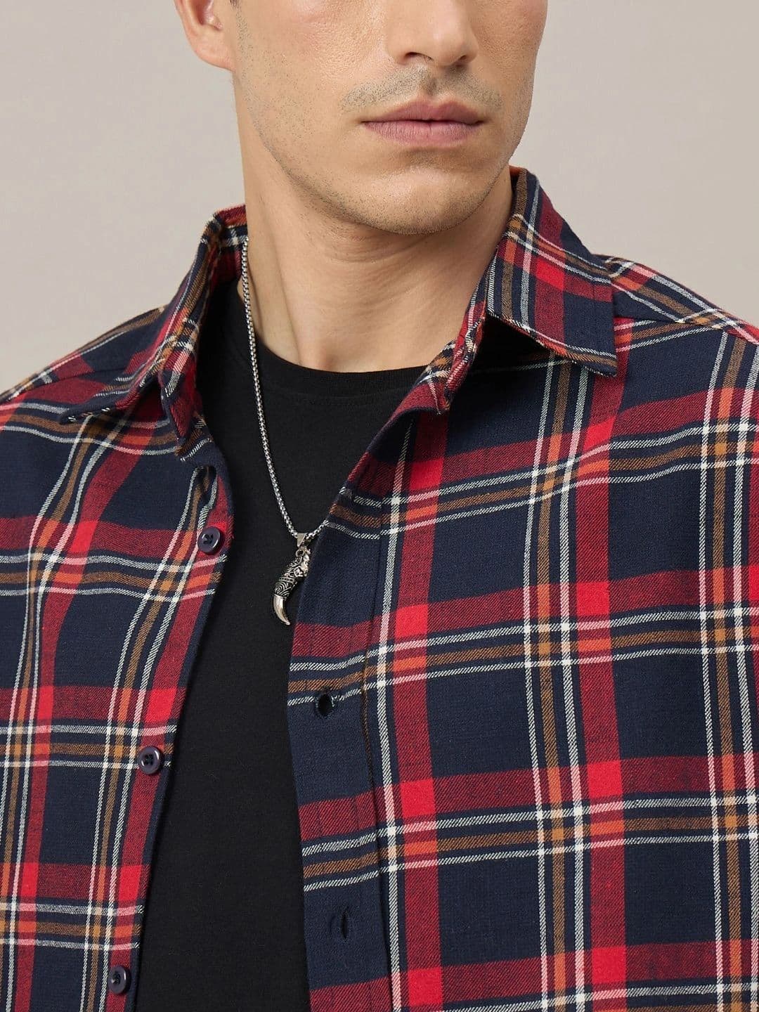 CHIMPAAANZEE Men Boxy Checked Casual Shirt thumbnail 3