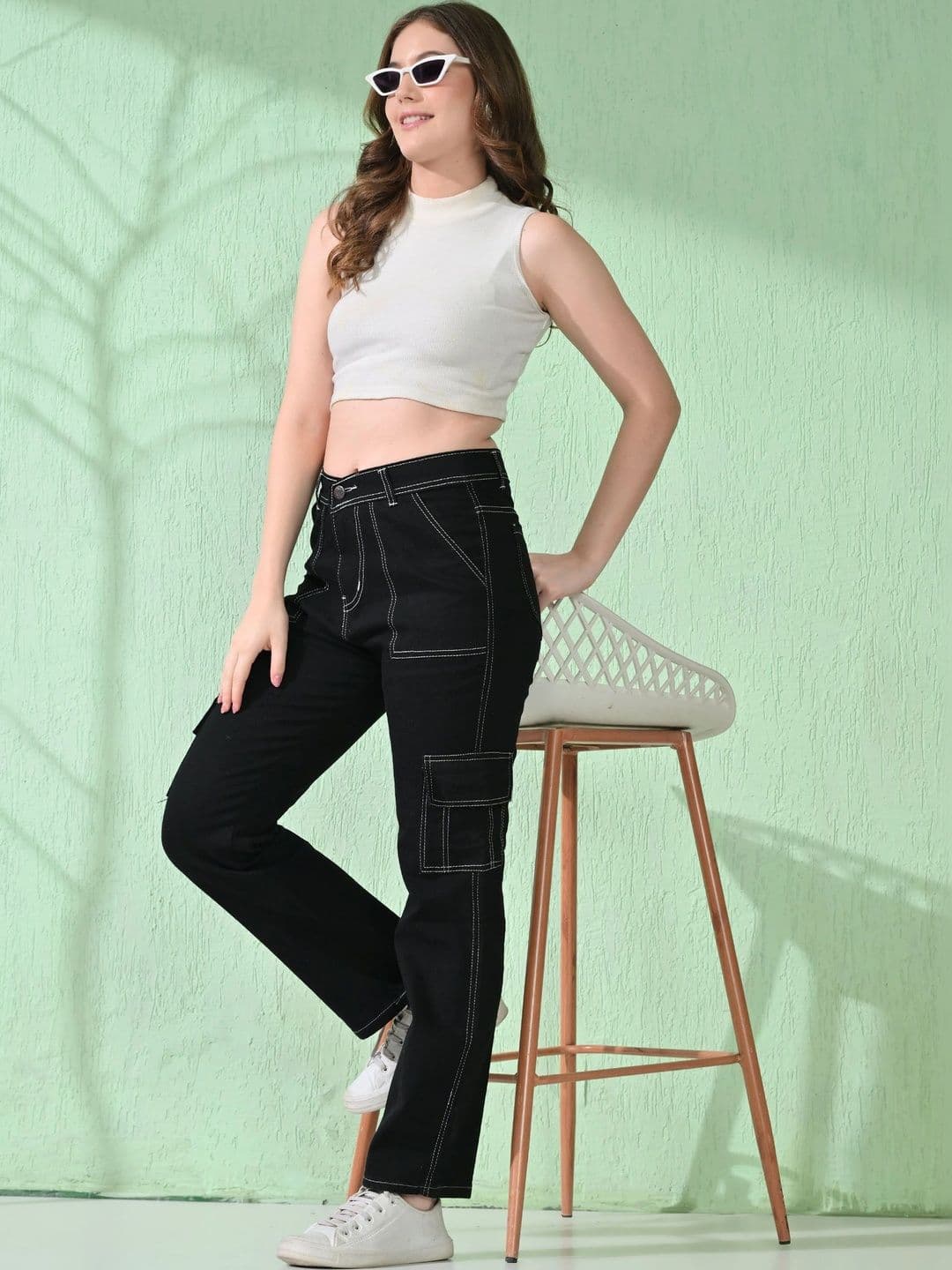 Encrypt Women Classic Regular Fit Mid-Rise Stretchable Jeans thumbnail 3