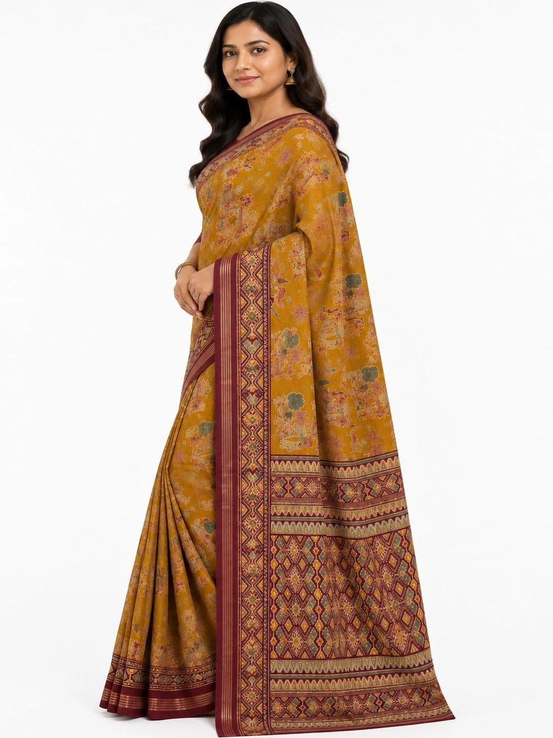 Naarii n Sari Floral Designer Saree thumbnail 5