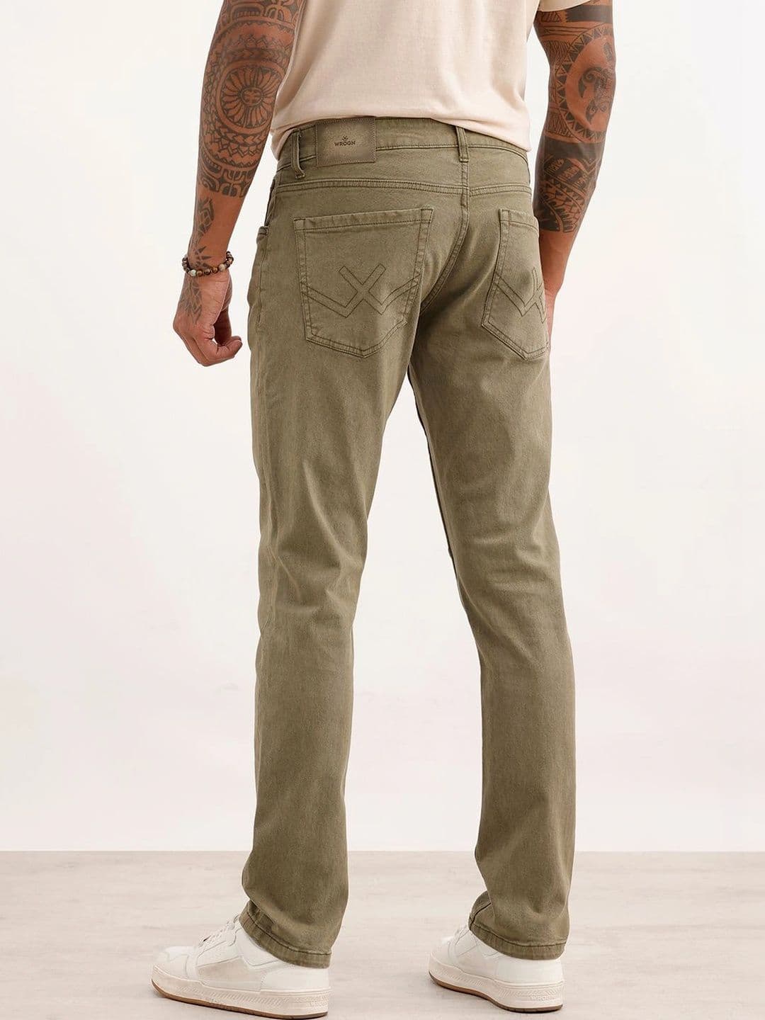 WROGN Men Slim Fit Mid-Rise Stretchable Jeans thumbnail 5