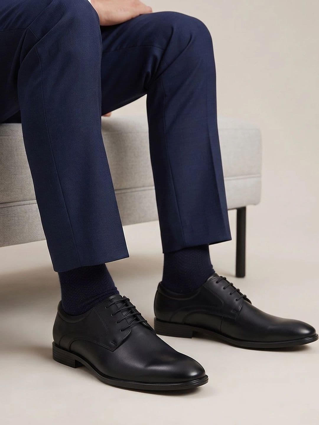HERE&NOW Men Round Toe Formal Derbys thumbnail 4