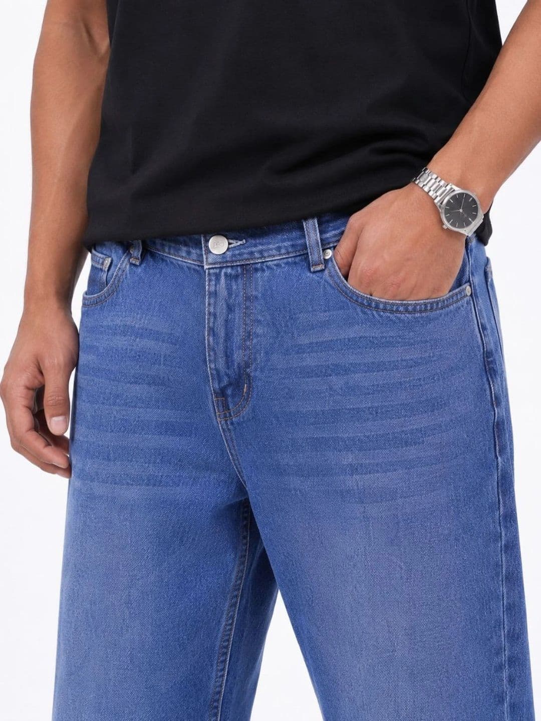 MQ Denim Men Straight Fit Mid-Rise Light Fade Jeans thumbnail 7