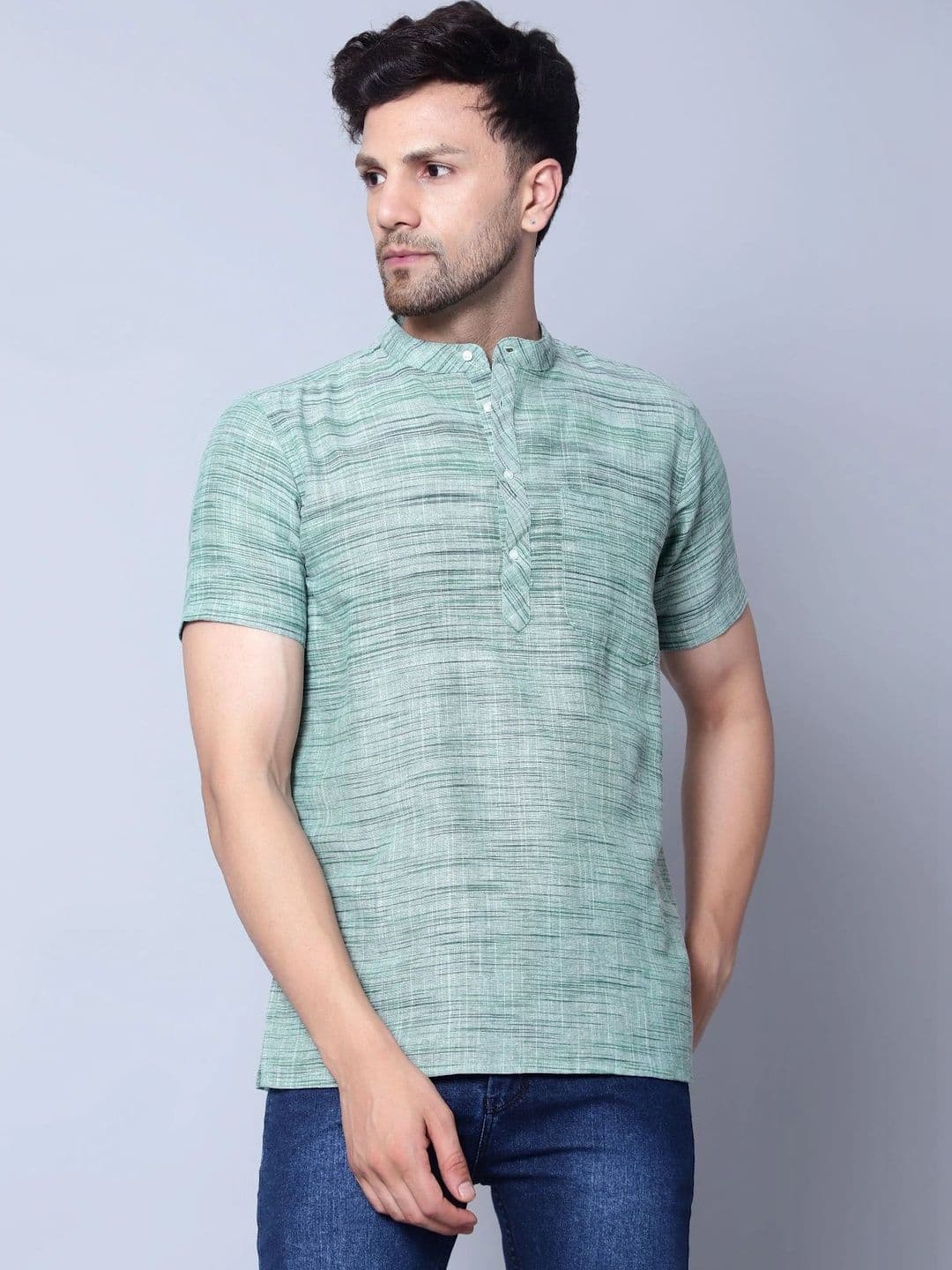Latest Chikan Garments Men Khadi Kurta - view 1